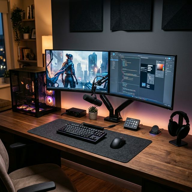 Premium gaming desktop setup
